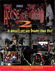 The House of the Dead 2 - Advertisement Flyer - Front Image