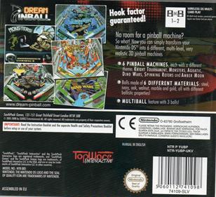 Dream Pinball 3D - Box - Back Image