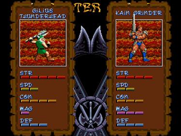 Golden Axe Legend - Screenshot - Game Select Image