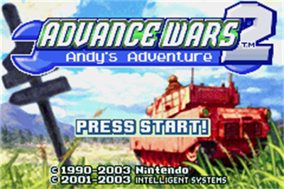 Advance Wars 2: Andy's Adventure - Screenshot - Game Title Image