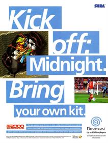 Sega Worldwide Soccer 2000 - Advertisement Flyer - Front Image