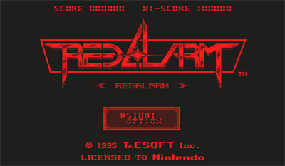 Red Alarm - Screenshot - Game Title Image