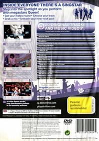 SingStar: Queen - Box - Back Image