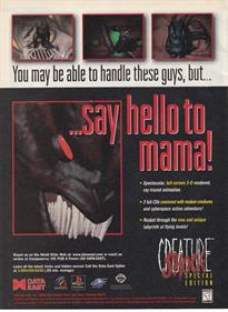 Creature Shock - Advertisement Flyer - Front Image