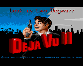 Deja Vu II: Lost in Las Vegas - Screenshot - Game Title Image