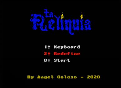 La Reliquia - Screenshot - Game Title Image