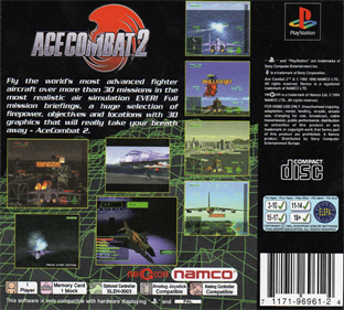 Ace Combat 2 - Box - Back Image