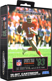 NFL Sports Talk Football '93 Starring Joe Montana - Box - 3D Image