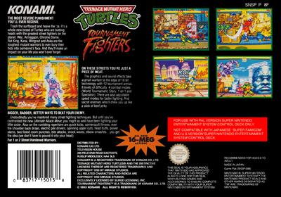 Teenage Mutant Ninja Turtles: Tournament Fighters - Box - Back Image