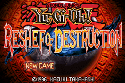 Yu-Gi-Oh! Reshef of Destruction - Screenshot - Game Title Image