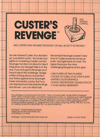 Custer's Revenge - Box - Back - Reconstructed Image