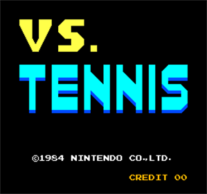 Vs. Tennis - Screenshot - Game Title Image