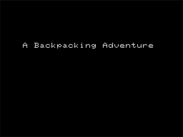 A Backpacking Adventure - Screenshot - Game Title Image