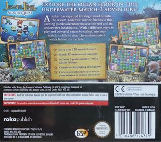 Jewel Link: Atlantic Quest - Box - Back Image