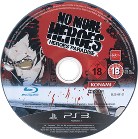 No More Heroes: Heroes' Paradise - Disc Image