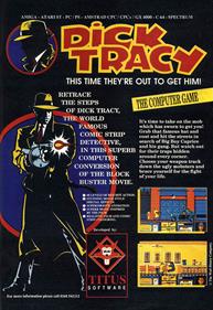 Dick Tracy - Advertisement Flyer - Front Image