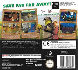 Shrek the Third - Box - Back Image