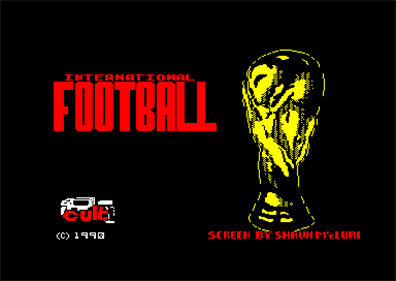 International Football - Screenshot - Game Title Image