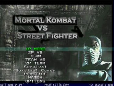 Mortal Kombat vs Street Fighter - Screenshot - Game Title Image