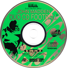 John Madden: Duo CD Football - Disc Image