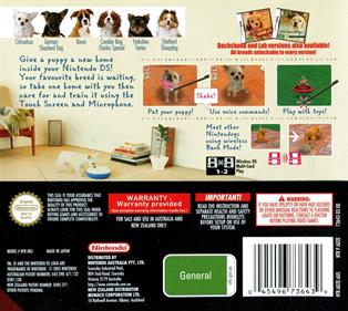 Nintendogs: Chihuahua & Friends - Box - Back Image