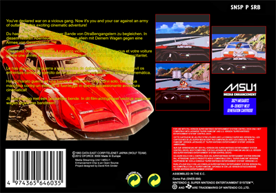 Super Road Blaster - Fanart - Box - Back Image