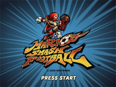 Super Mario Strikers - Screenshot - Game Title Image