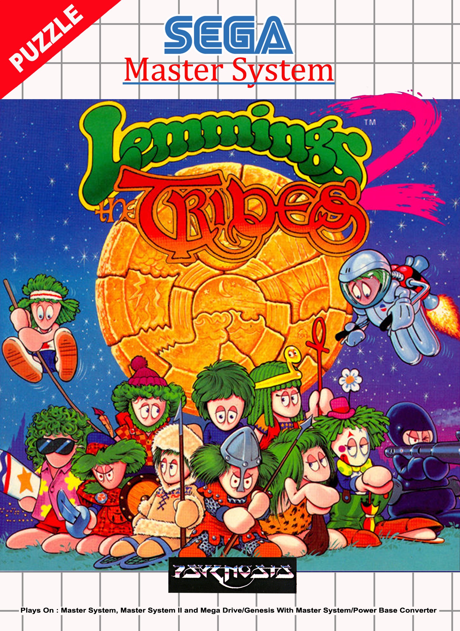 Lemmings 2: The Tribes Box Shot for Genesis - GameFAQs