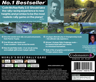 Colin McRae Rally 2.0 - Box - Back - Reconstructed Image