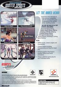 ESPN International Winter Sports 2002 - Box - Back Image