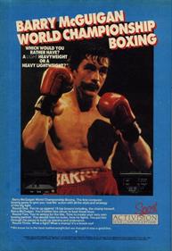 Barry McGuigan World Championship Boxing - Advertisement Flyer - Front