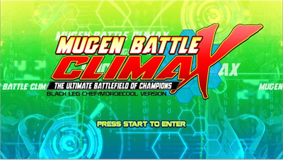 Mugen Battle Climax HD - Screenshot - Game Title Image