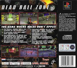 DBZ: Dead Ball Zone - Box - Back Image