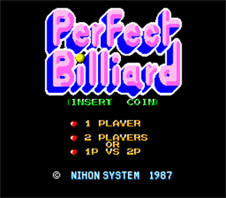 Perfect Billiard - Screenshot - Game Title Image