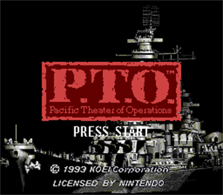 P.T.O.: Pacific Theater of Operations - Screenshot - Game Title Image