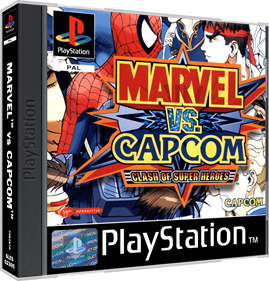 Marvel vs. Capcom: Clash of Super Heroes - Box - 3D Image