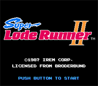 Super Lode Runner II - Screenshot - Game Title Image