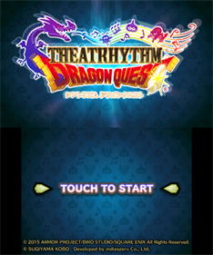 Theatrhythm Dragon Quest - Screenshot - Game Title Image