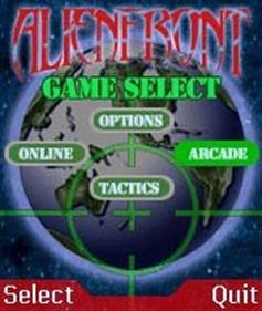Alien Front - Screenshot - Game Select Image