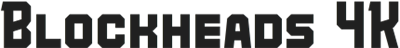 Blockheads 4K - Clear Logo Image