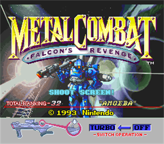 Metal Combat: Falcon's Revenge - Screenshot - Game Title Image