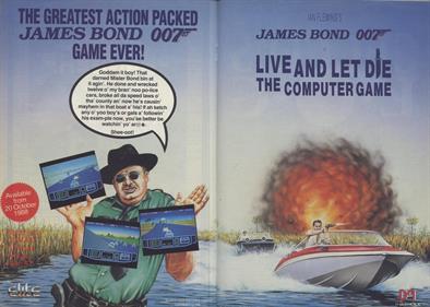 James Bond 007: Live and Let Die: The Computer Game - Advertisement Flyer - Front Image