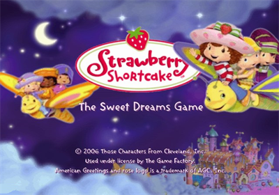 Strawberry Shortcake: The Sweet Dreams Game - Screenshot - Game Title Image