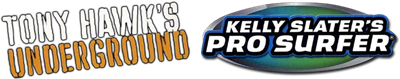 2 in 1 Game Pack: Tony Hawk's Underground / Kelly Slater's Pro Surfer - Clear Logo Image