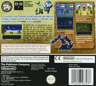 Pokémon Mystery Dungeon: Explorers of Time - Box - Back Image