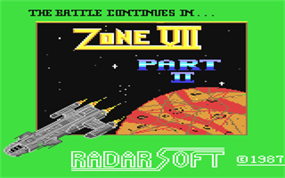 Zone 7 Part II: The Battle Continues - Screenshot - Game Title Image
