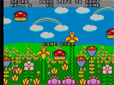 Fantasy Zone II: The Tears of Opa-Opa - Screenshot - Game Over Image