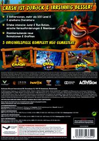 Crash Bandicoot N. Sane Trilogy - Box - Back Image