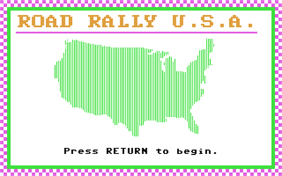 Road Rally USA - Screenshot - Game Title Image