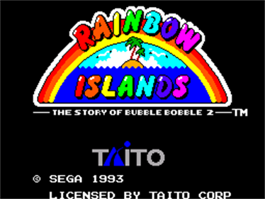 Rainbow Islands: Story of the Bubble Bobble 2 - Screenshot - Game Title Image